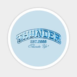 Oklahoma City Thunder Chrome Effect Magnet